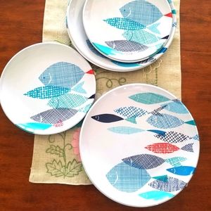 6 outdoor dinner dessert plates